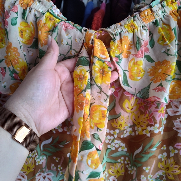 NWT PLUS SIZE BOHO MIXED PRINT  BLOUSE BY CATO - Picture 6 of 8